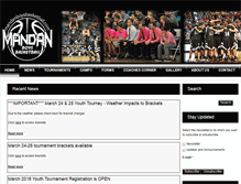 Tablet Screenshot of mandanboysbasketball.com
